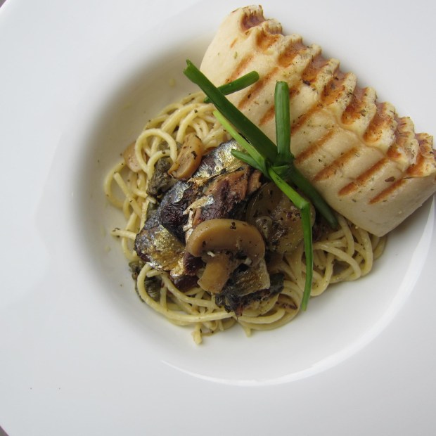 Spanish Sardines Aglio Olio