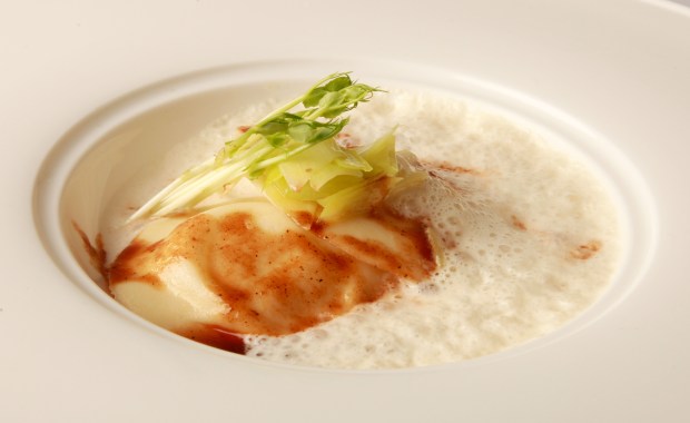 4. Truffled Scallop Ravioli in Madiera