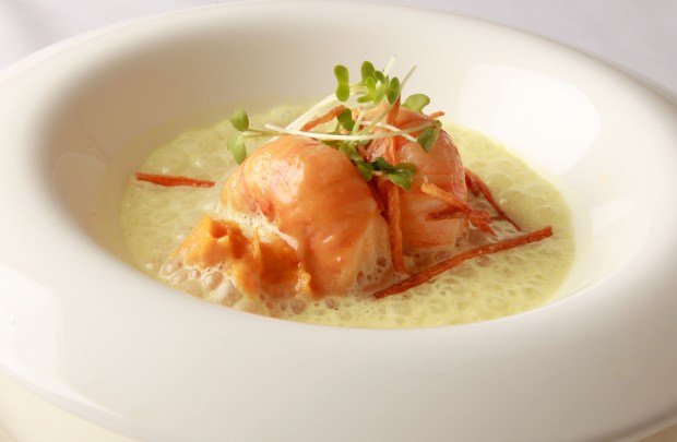 5. Buttter Poached Lobster Tail w Carrot, Curry &amp; Ginger