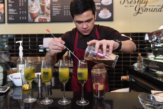 Costa Coffee's Southeast Asia and India representative is Filipino Justin Dela Fuente.JPG