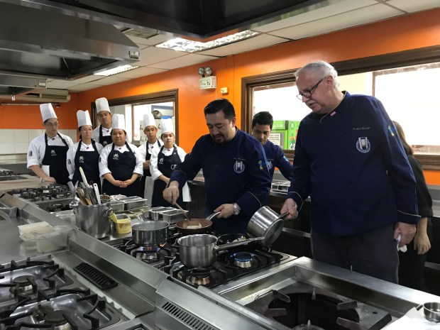 Chefs Joey Herrera and Norbert Gandler during the cooking demo (1).jpg