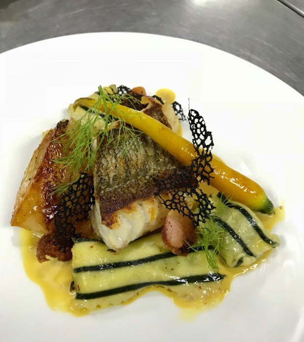 Demo by Chefs Joey Herrera and Norbert Gandler - Pan Roasted Lapu Lapu w Spinach Feta Cheese Ravioli.jpg